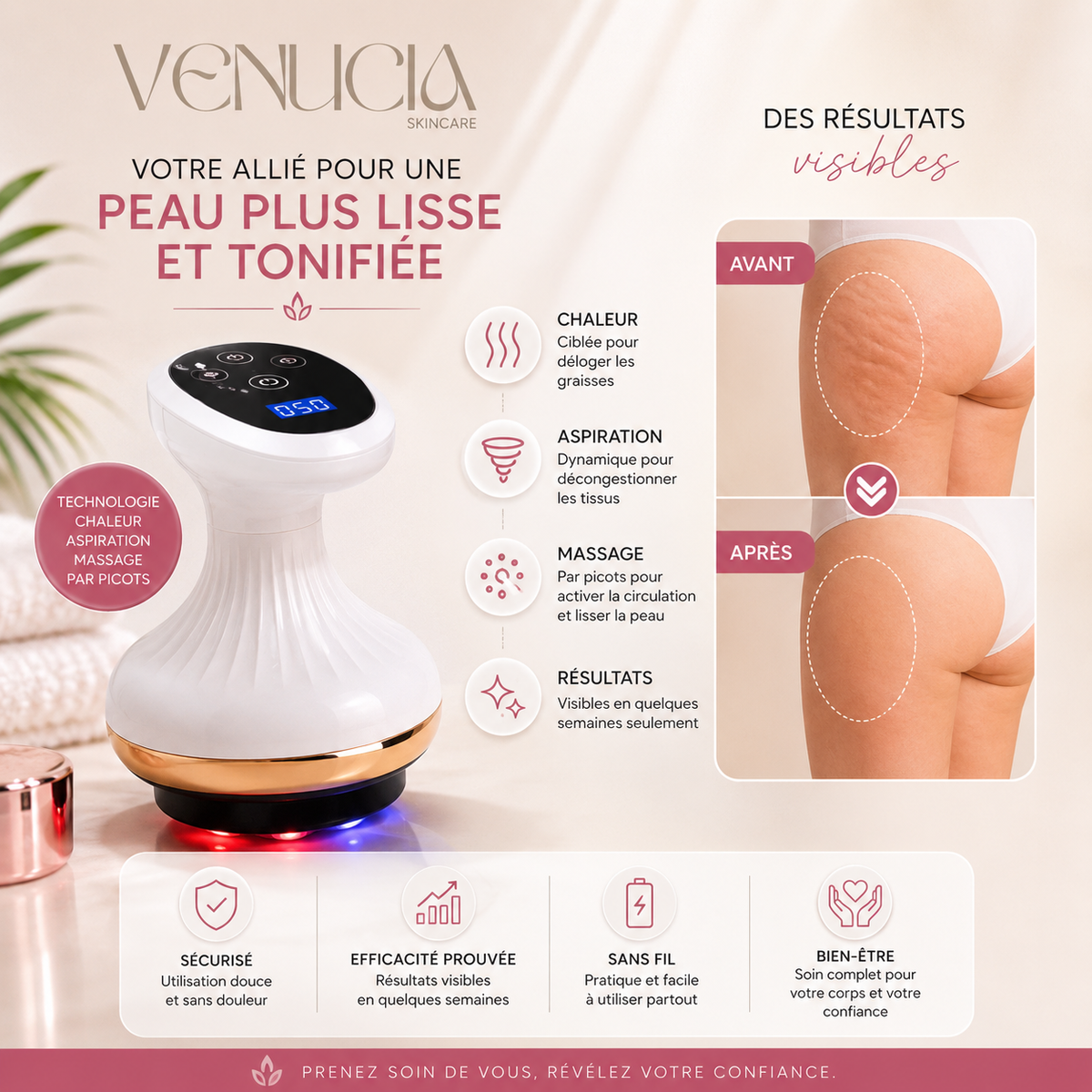 appareil de massage palper rouler a domicile